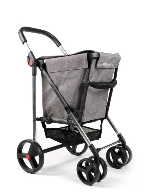 Rolser Basket Tweed 4 Big Wheel 2 Swivelling Foldable Shopping Trolley