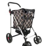 Rolser Basket Chiara 4 Big Wheel 2 Swivelling Foldable Shopping Trolley