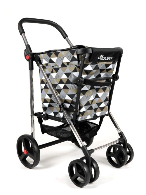 Rolser Basket Sahara 4 Big Wheel 2 Swivelling Foldable Shopping Trolley
