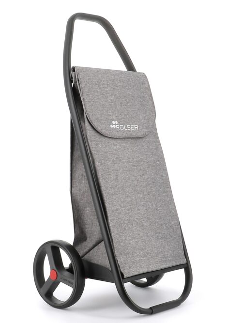 Rolser COM Tweed Black Tube 2 Big Wheel Shopping Trolley