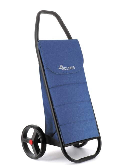 Rolser COM Tweed Polar Black Tube 2 Big Wheel Shopping Trolley