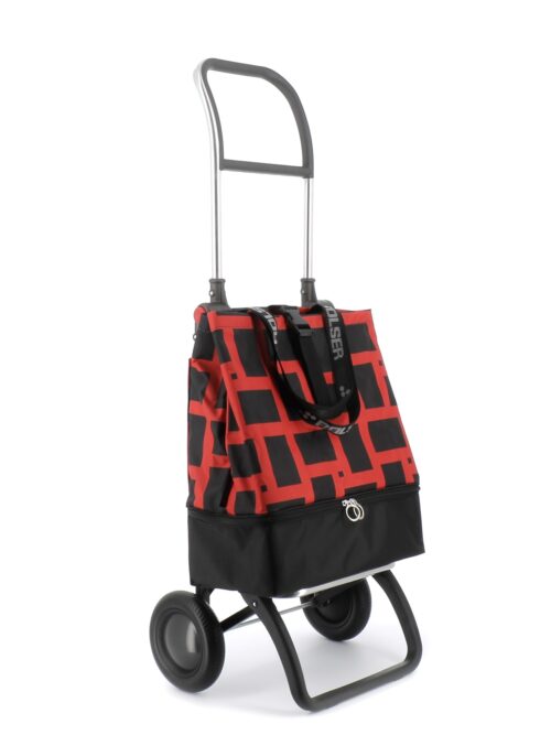 Klappbarer Einkaufstrolley Rolser Mini Bag Plus Thermo MF Bi Geometrik 2 Räder