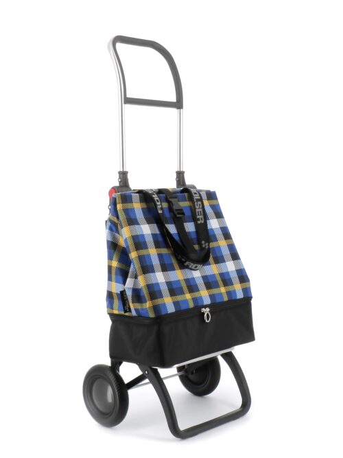Klappbarer Einkaufstrolley Rolser Mini Bag Plus Thermo MF Bi Scottish 2 Räder