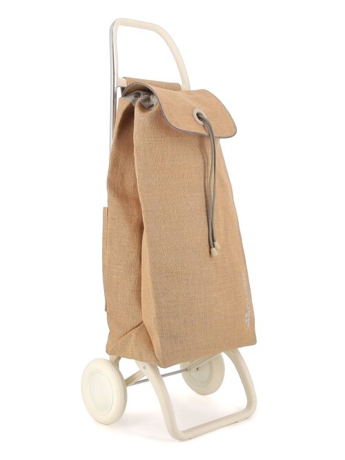 Rolser I-Max Yute Off White 2 Wheel Shopping Trolley