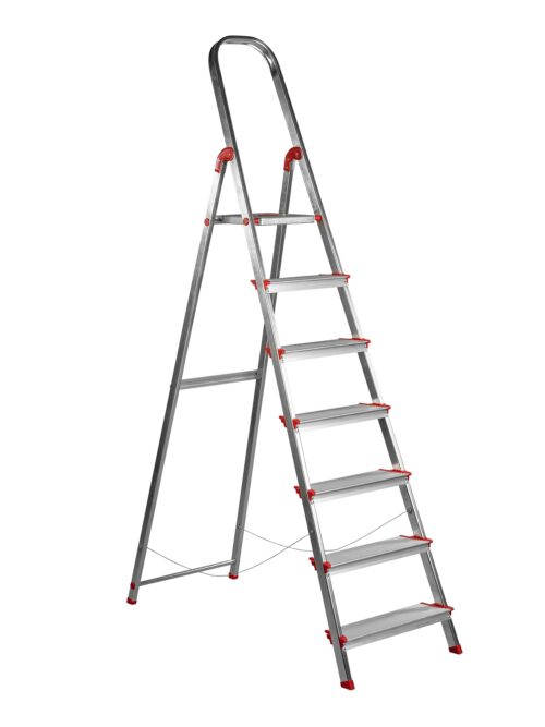 Rolser Norma 220 7 wide step Aluminium Ladder