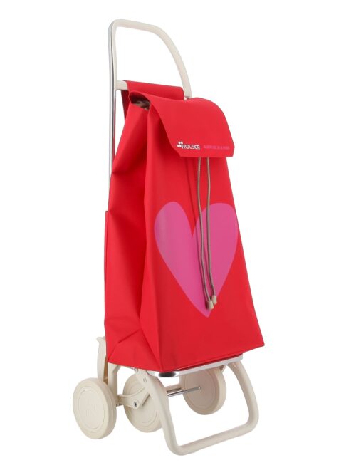 Rolser Serrella LN Off White 4 Wheel Shopping Trolley - Agatha Ruiz de la Prada